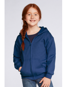 G-18600B-HEAVY BLEND™ YOUTH FULL ZIP HOODED SWEATSHIRT 2